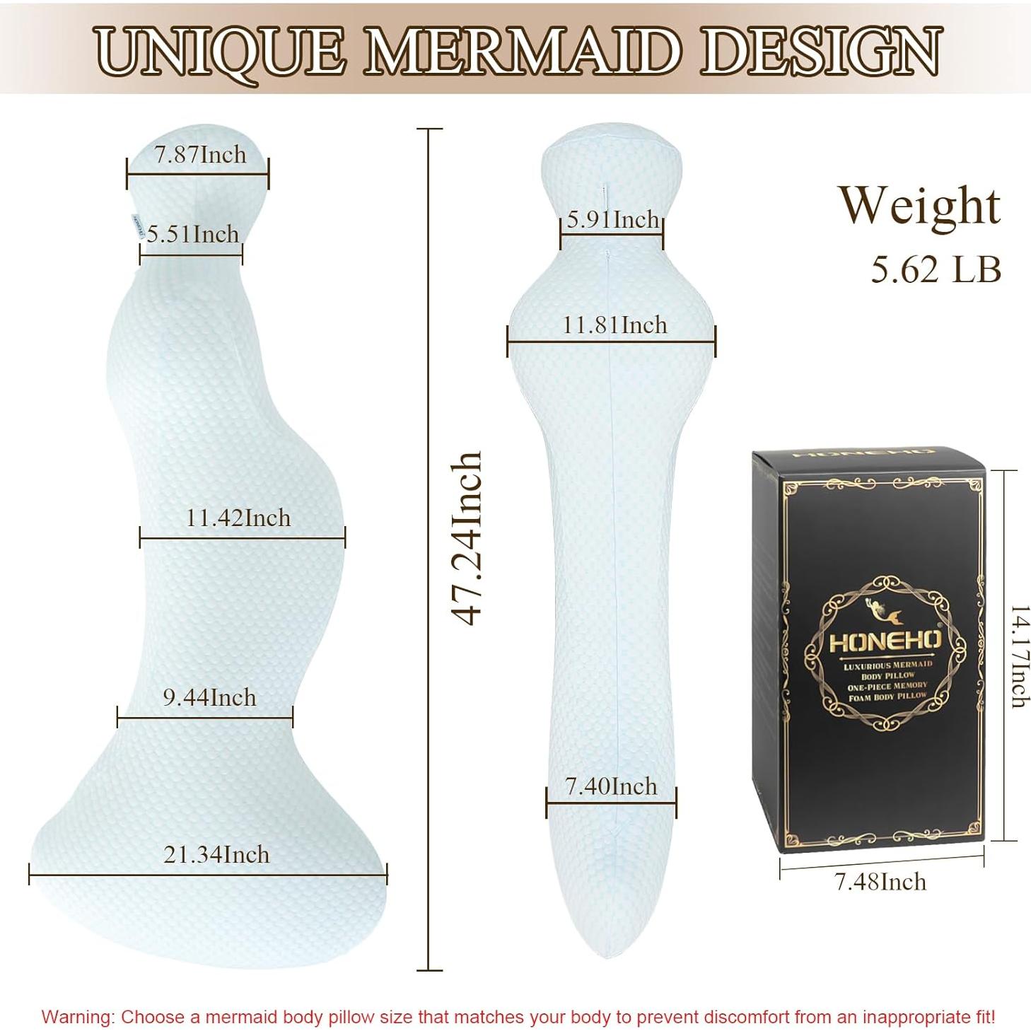 Almohada Corporal HONEHO 119x30 cm Espuma Memoria Refrigerante