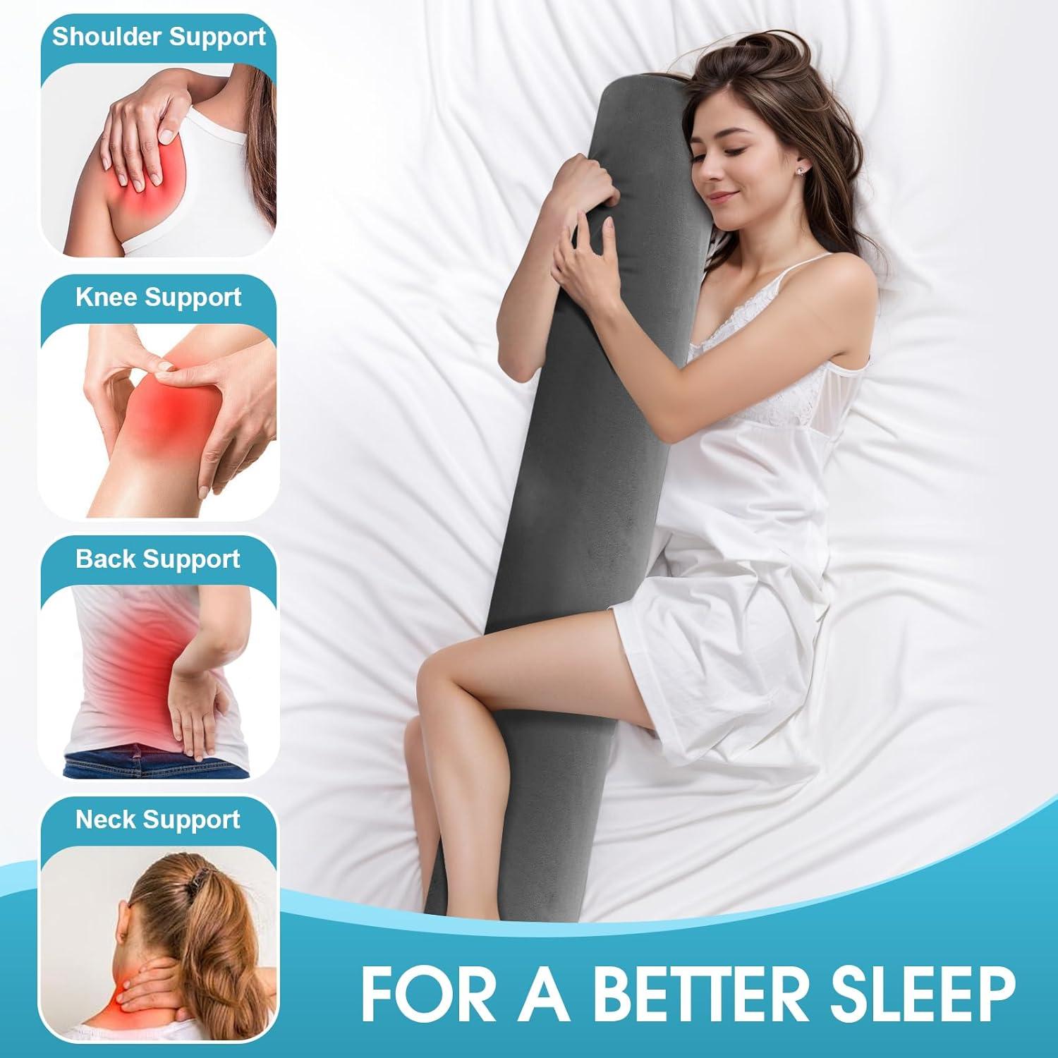 Almohada Corporal Cilíndrica SereneCloud 90 cm Espuma Viscoelástica