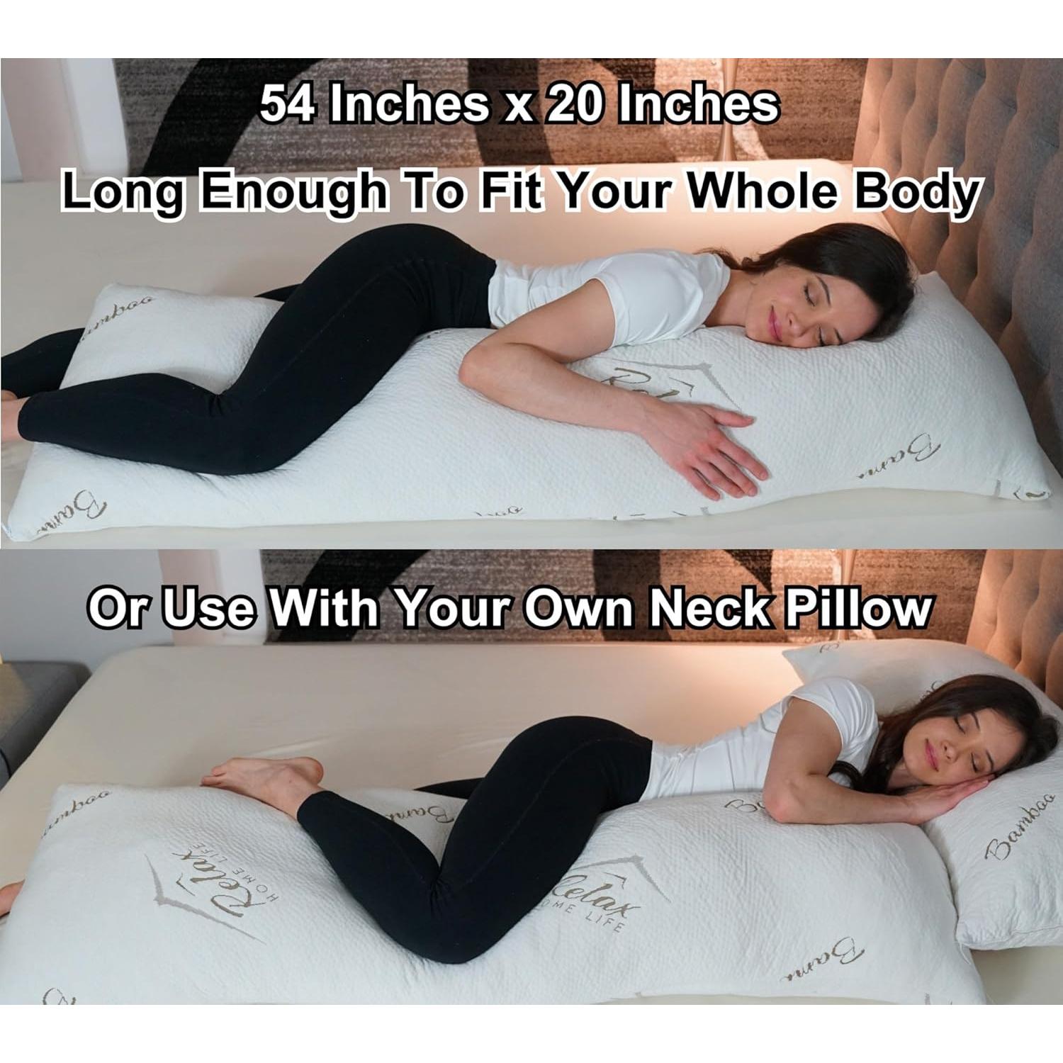 Almohada Corporal Relax Home Life 137x51 cm Espuma Memoria