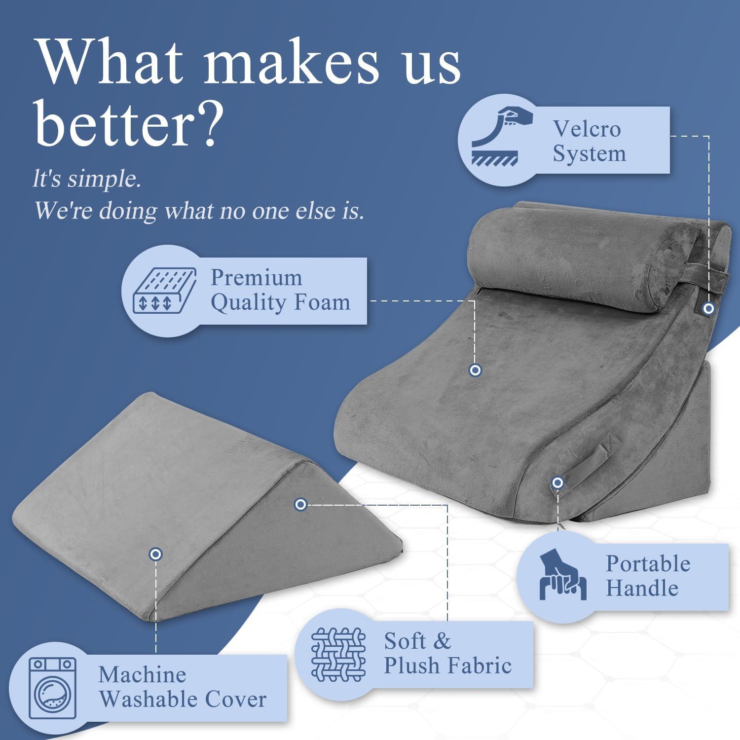 Conjunto de Almohadas en Cuña Ortopédicas Axelrod 4 Piezas