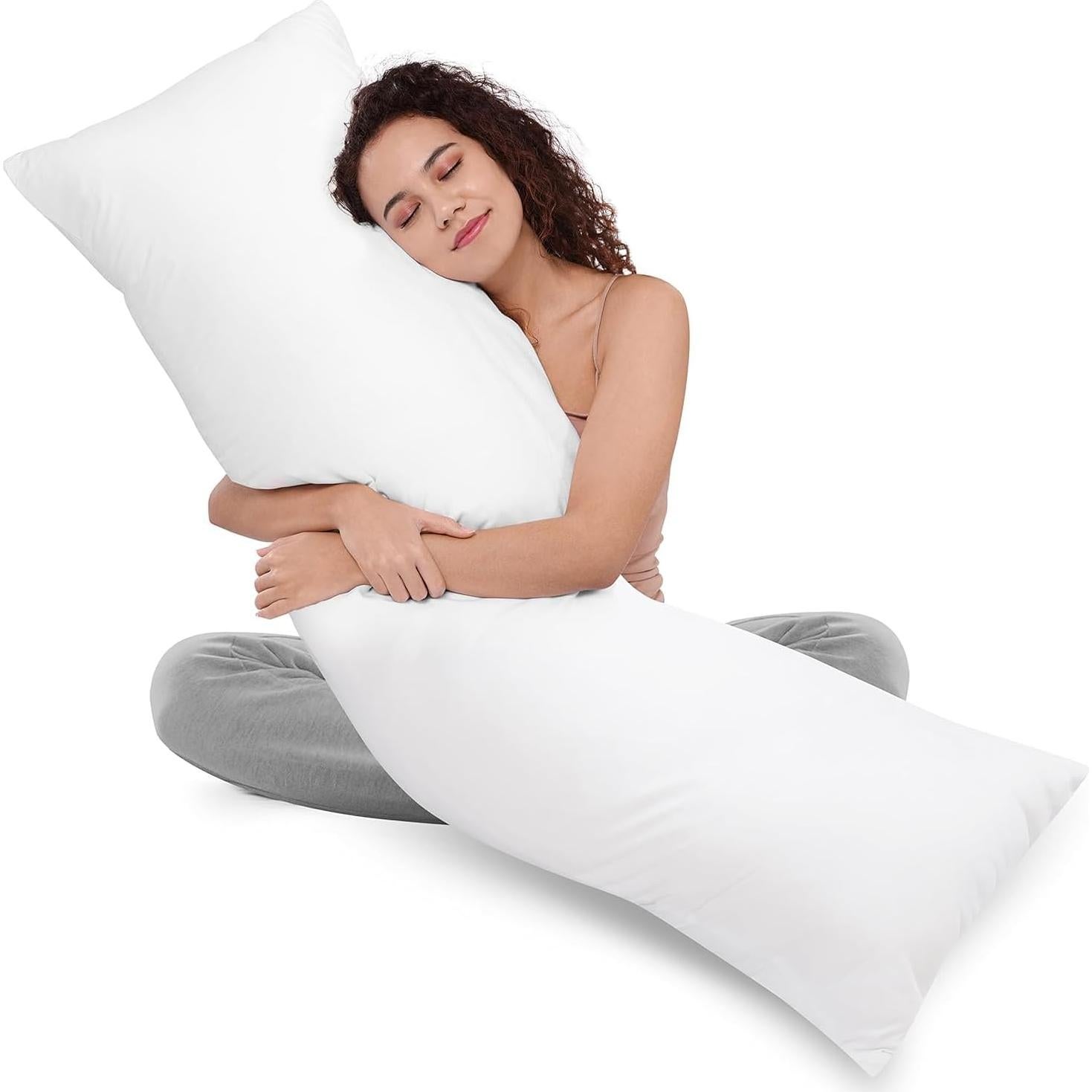 Almohada Corporal Utopia Bedding 20x54 cm para Dormir Lado