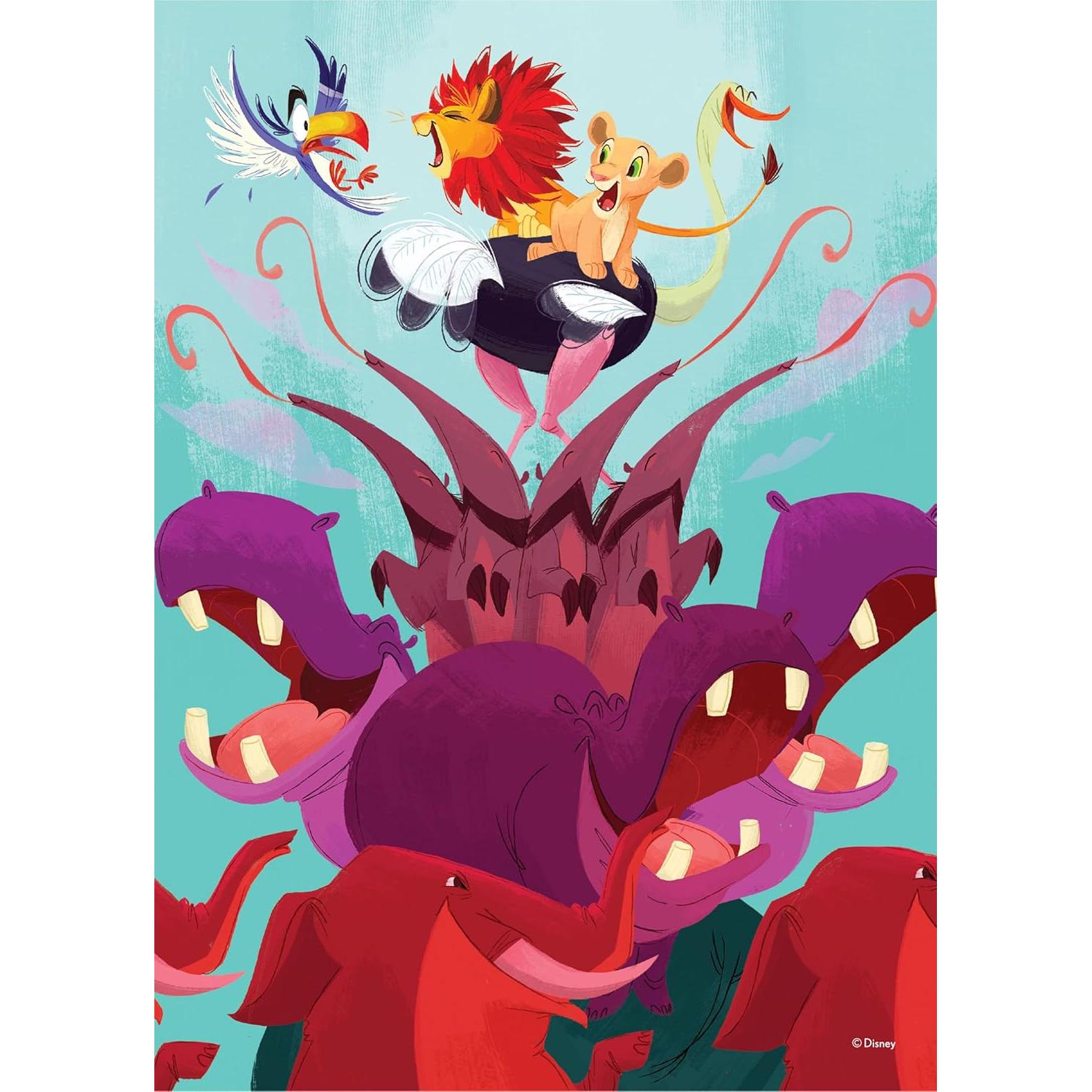 Rompecabezas 4 en 1 El Rey León Buffalo Games - 48, 72 y 100 piezas