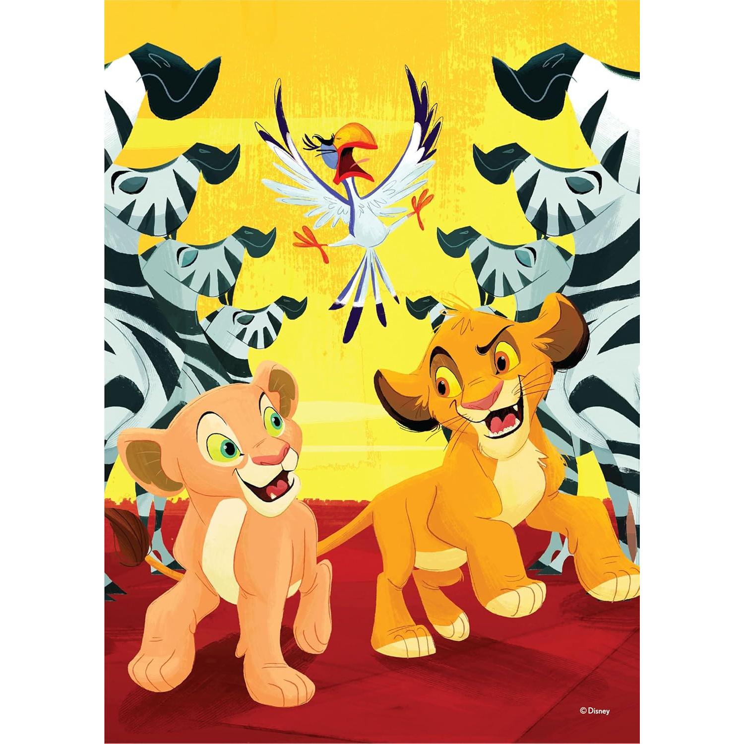 Rompecabezas 4 en 1 El Rey León Buffalo Games - 48, 72 y 100 piezas