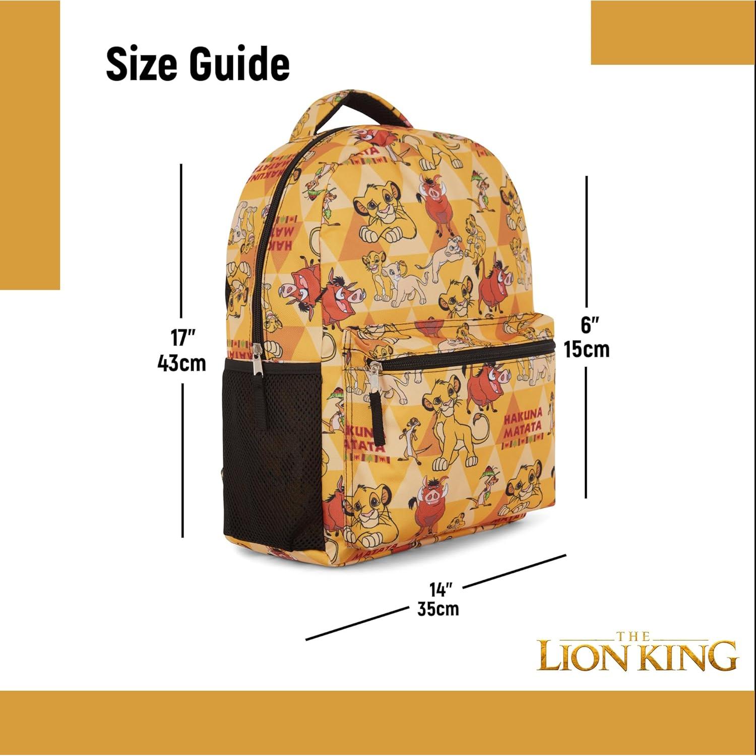 Mochila Infantil Disney El Rey León 20L Amarilla