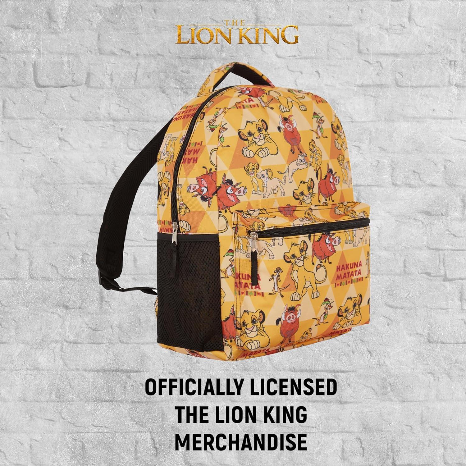 Mochila Infantil Disney El Rey León 20L Amarilla