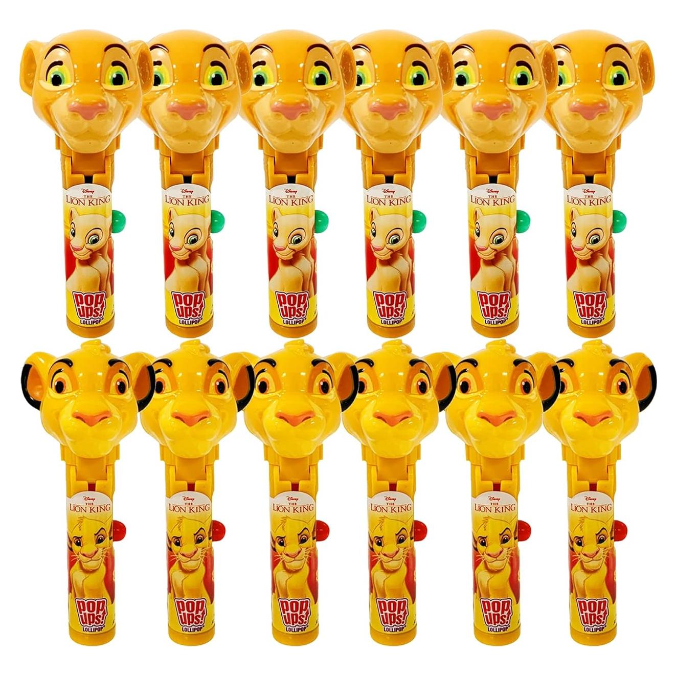 Set de 12 Soportes de Lollipop El Rey León - Coleccionables