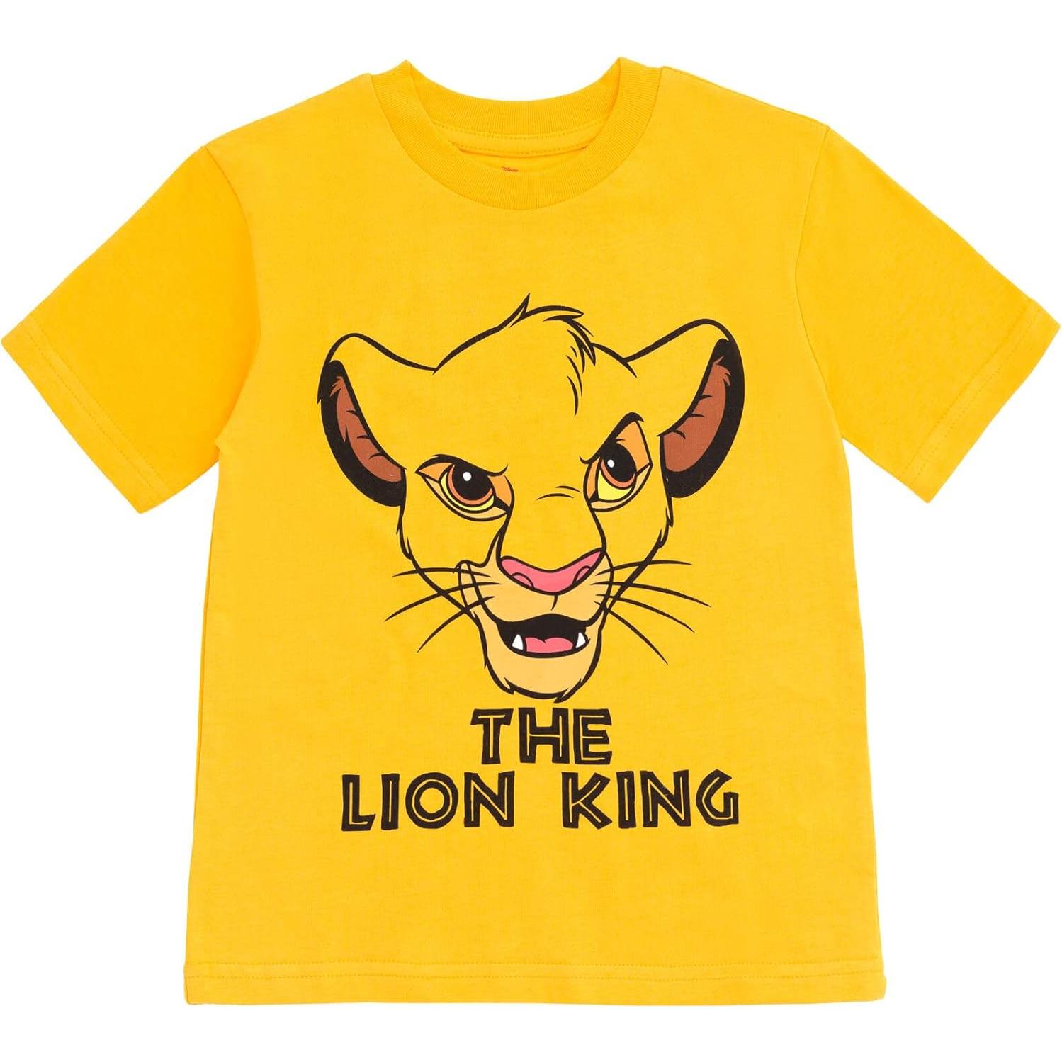 Paquete 3 Camisetas Manga Corta Disney Niños - Simba, Stitch, Cars