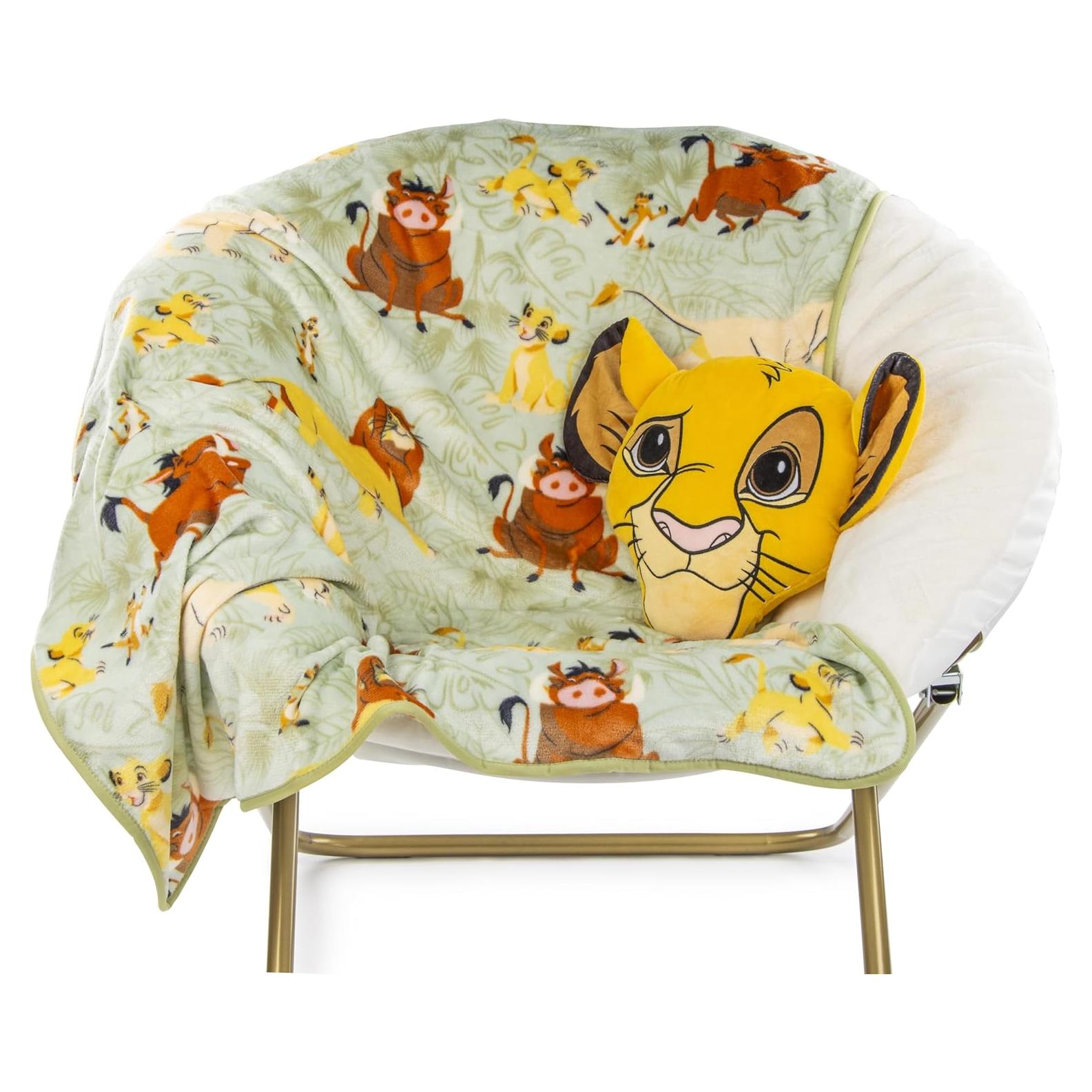 Juego de almohada y manta de viaje Jay Franco El Rey León