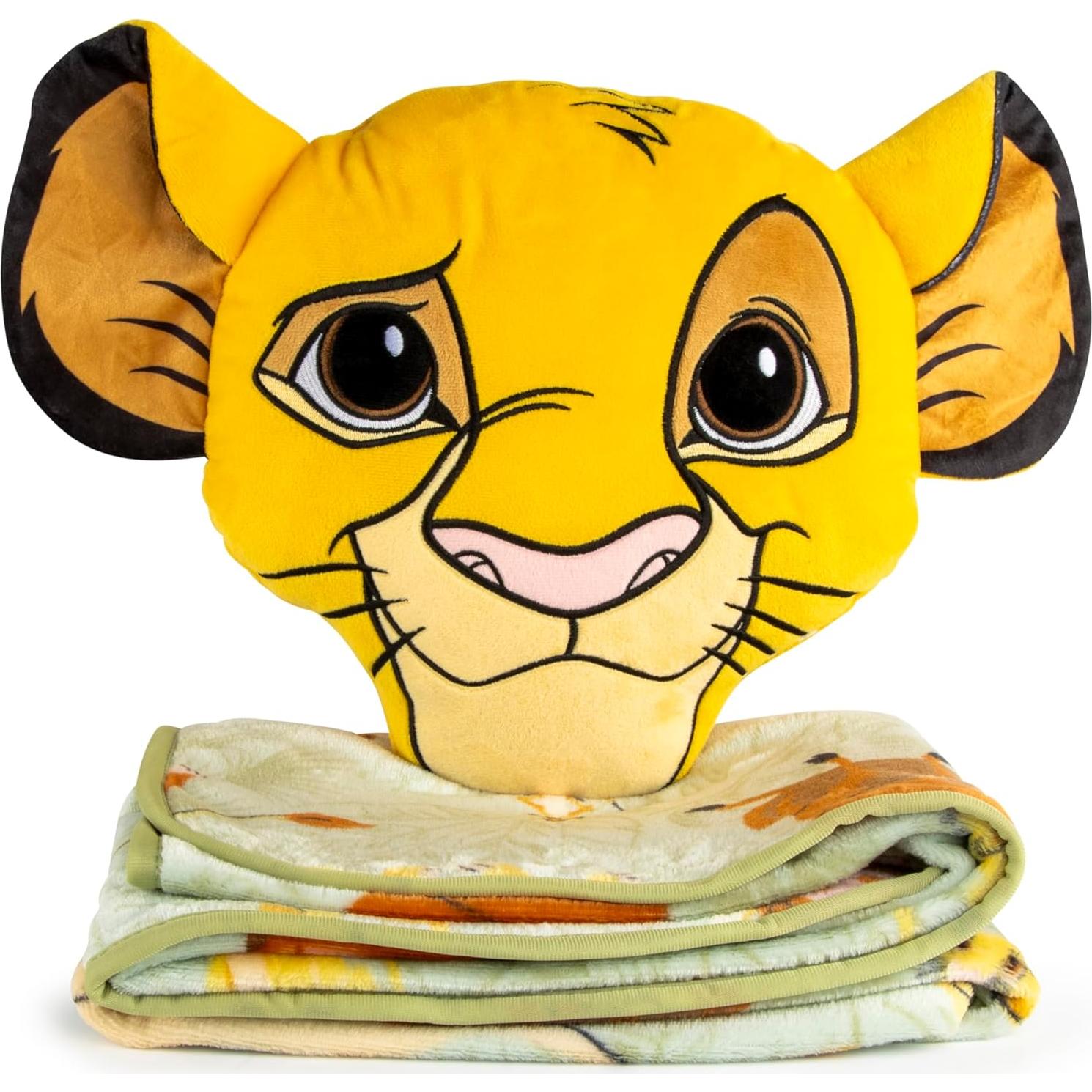 Juego de almohada y manta de viaje Jay Franco El Rey León