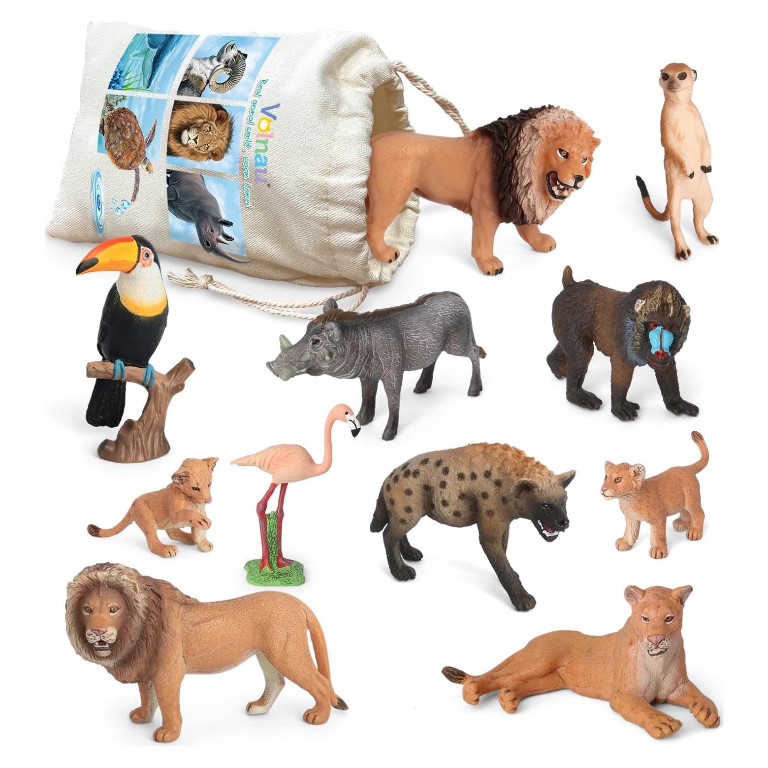 Figuritas de Animales Volnau 11PCS África - Juguetes Educativos