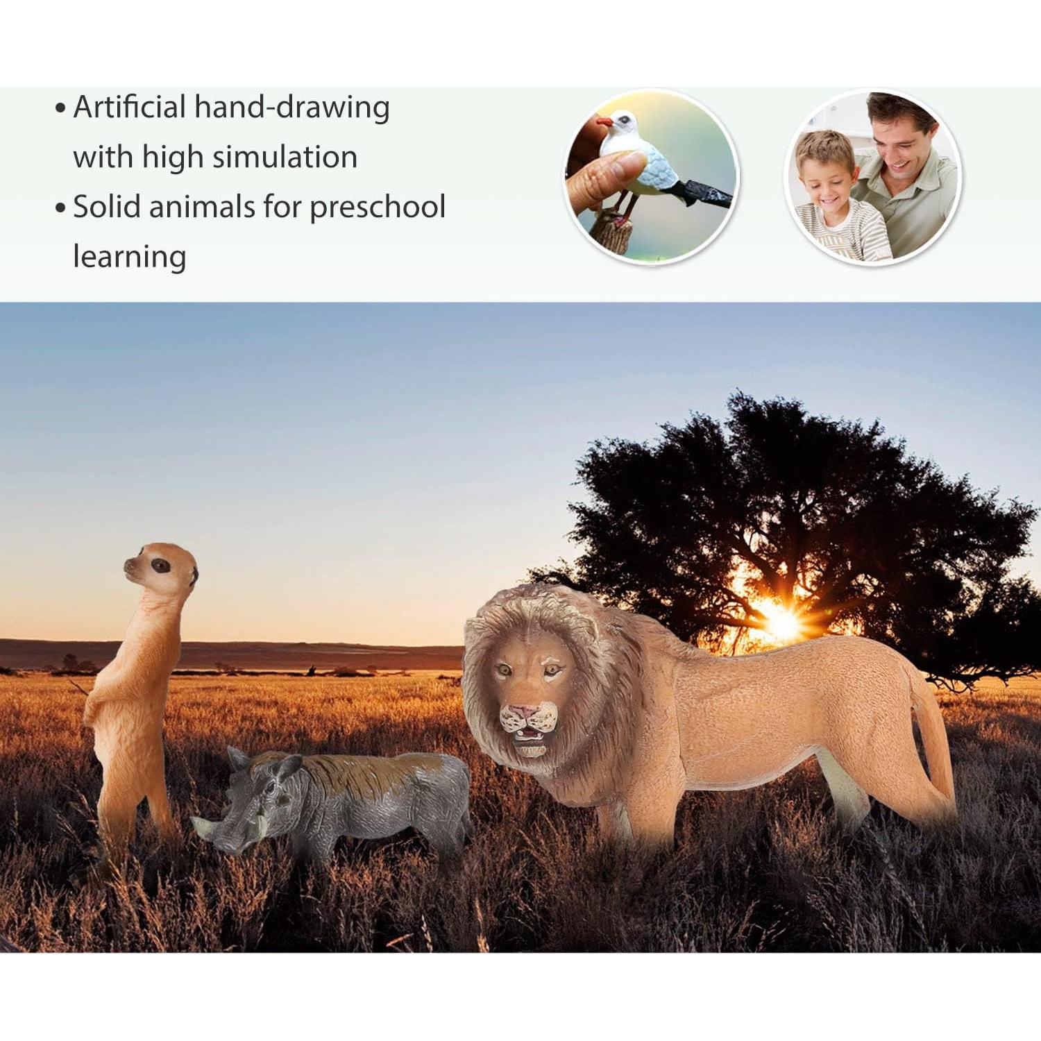 Figuritas de Animales Volnau 11PCS África - Juguetes Educativos