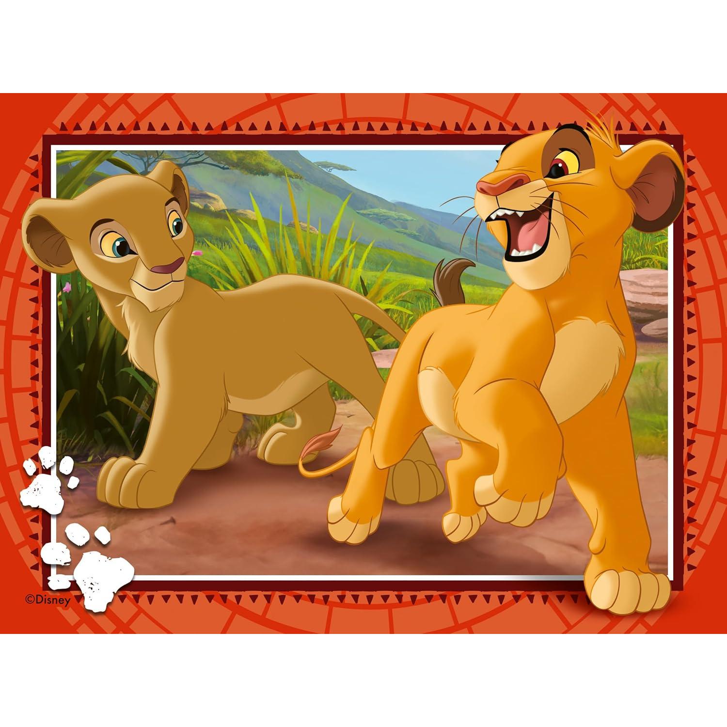 Rompecabezas Ravensburger El Rey León 4 en 1 para Niños 3 Años