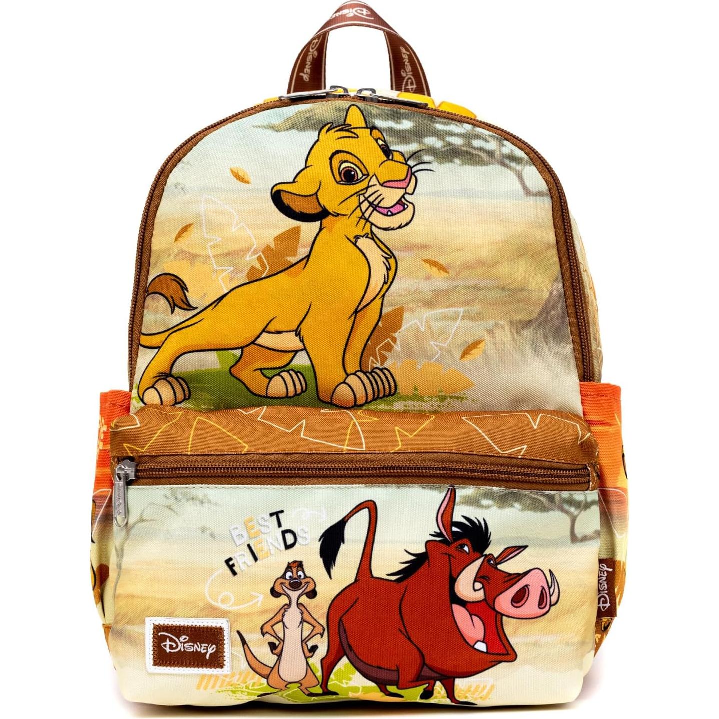 Mochila Escolar Rey León Disney con Botella de Agua 33 cm