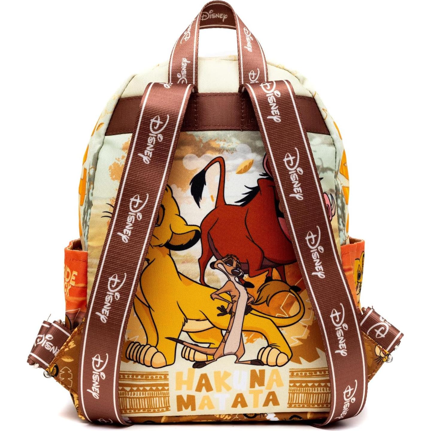 Mochila Escolar Rey León Disney con Botella de Agua 33 cm