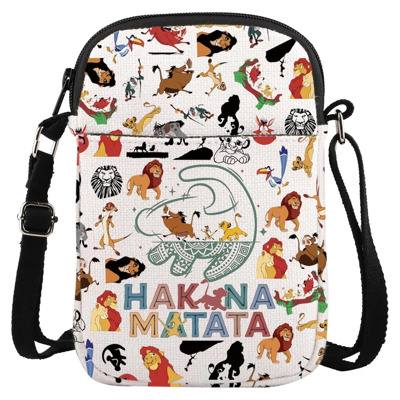 Bolsa Cruzada de Algodón y Lino ENSIANTH León 21x15cm