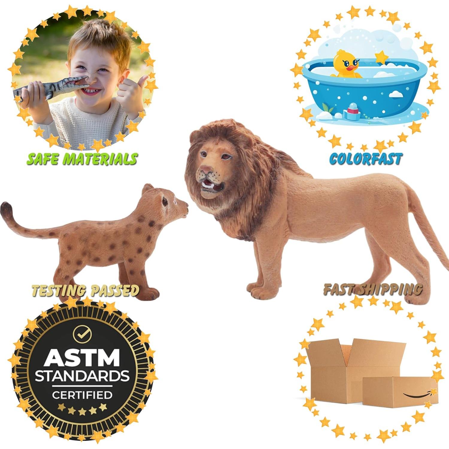 Figuras de Acción León Gemini&Genius 2 Pcs 13.97 cm