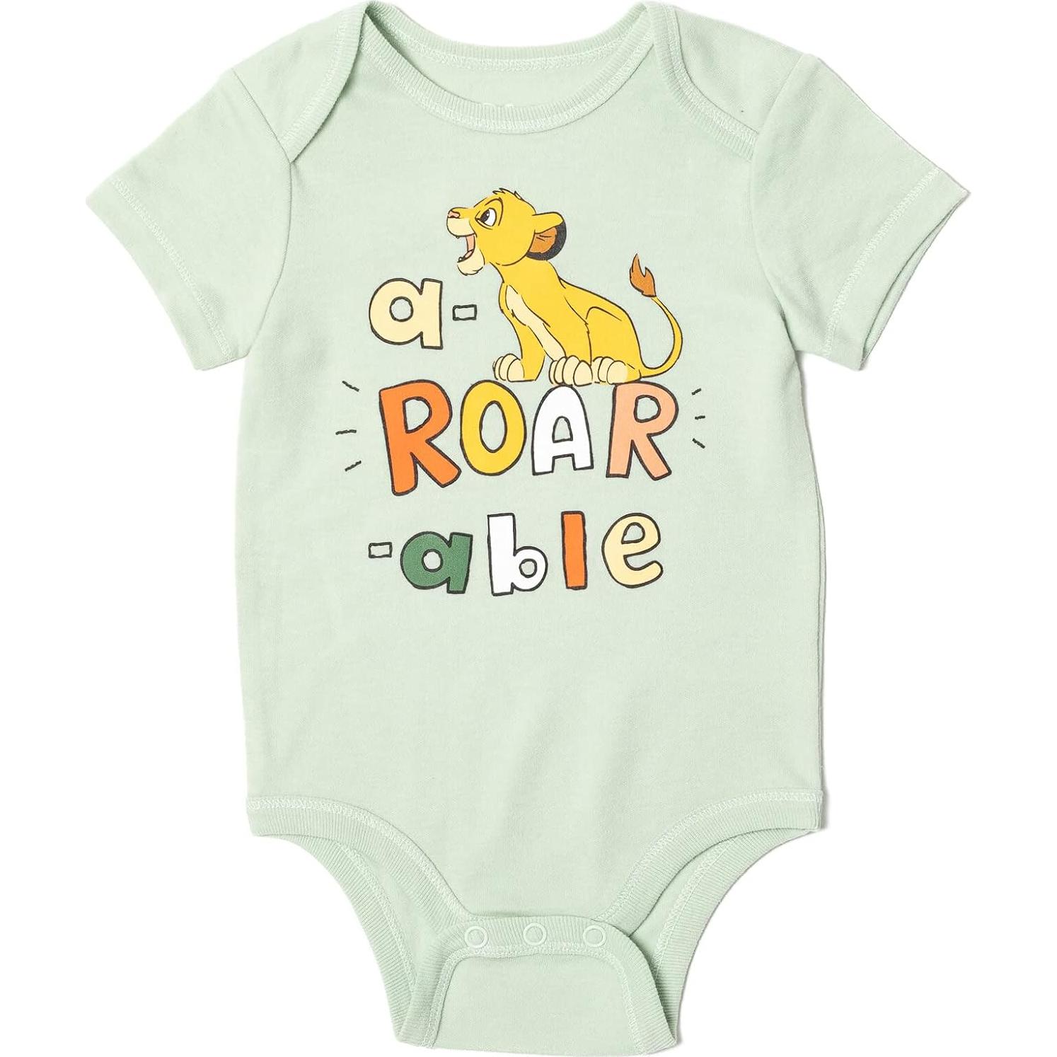 Conjunto 3 Piezas Bebé El Rey León Disney Body Pantalones Gorra