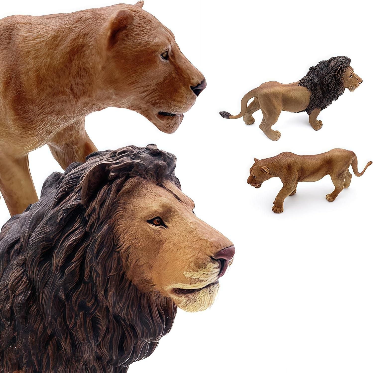 Figuras de Acción de León Gemini&Genius 13,97 cm Realistas