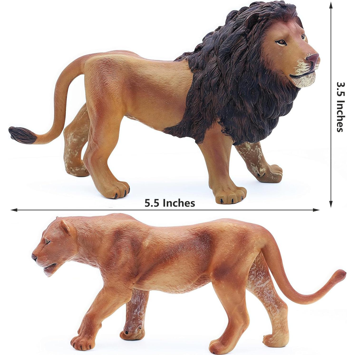 Figuras de Acción de León Gemini&Genius 13,97 cm Realistas