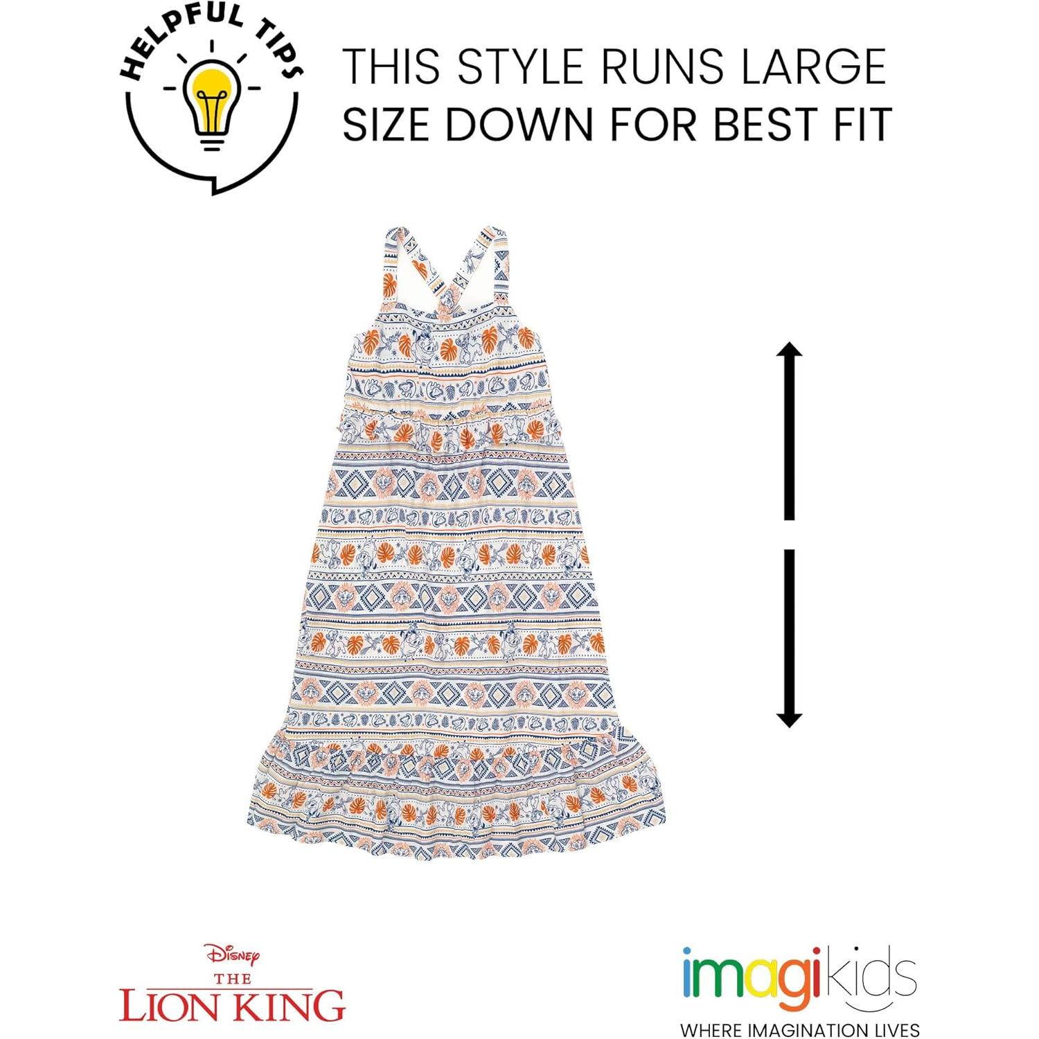 Conjunto Familiar Disney El Rey León Vestido Maxi Mamá e Hija