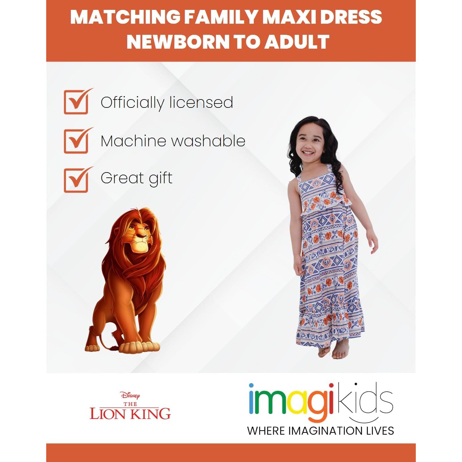Conjunto Familiar Disney El Rey León Vestido Maxi Mamá e Hija