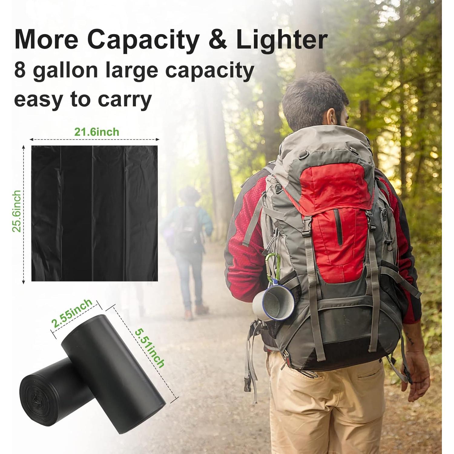 80 Bolsas Compostables para Inodoro Portátil BOYONE 8 Galones