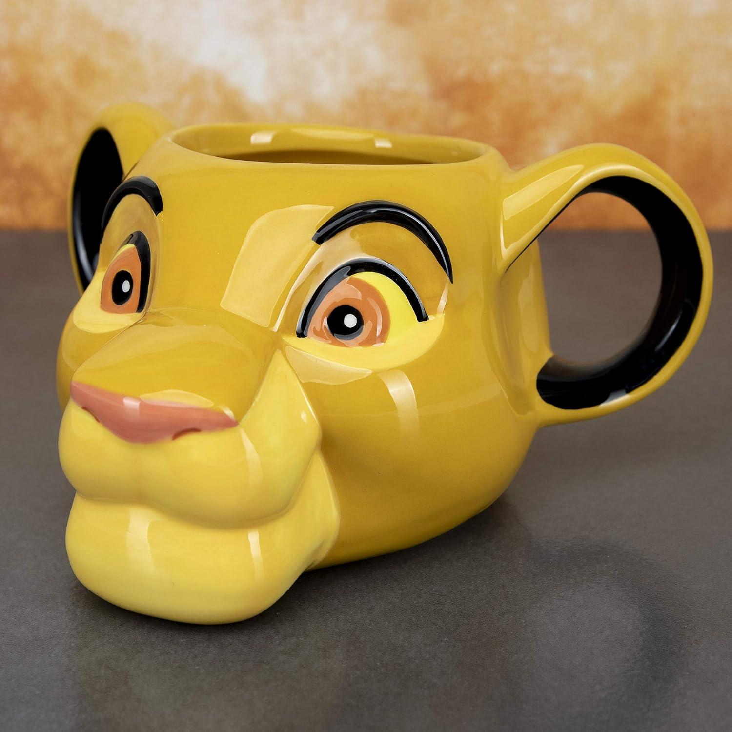 Taza 3D Simba Paladone Cerámica 550ml Disney