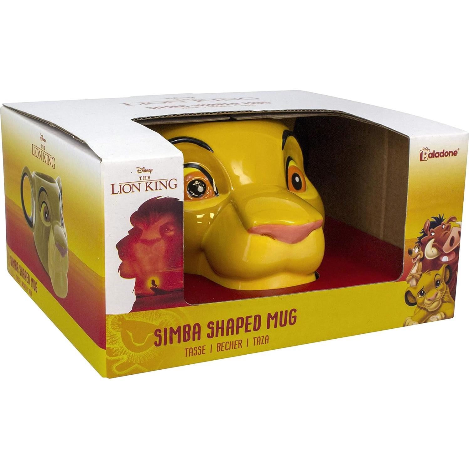 Taza 3D Simba Paladone Cerámica 550ml Disney