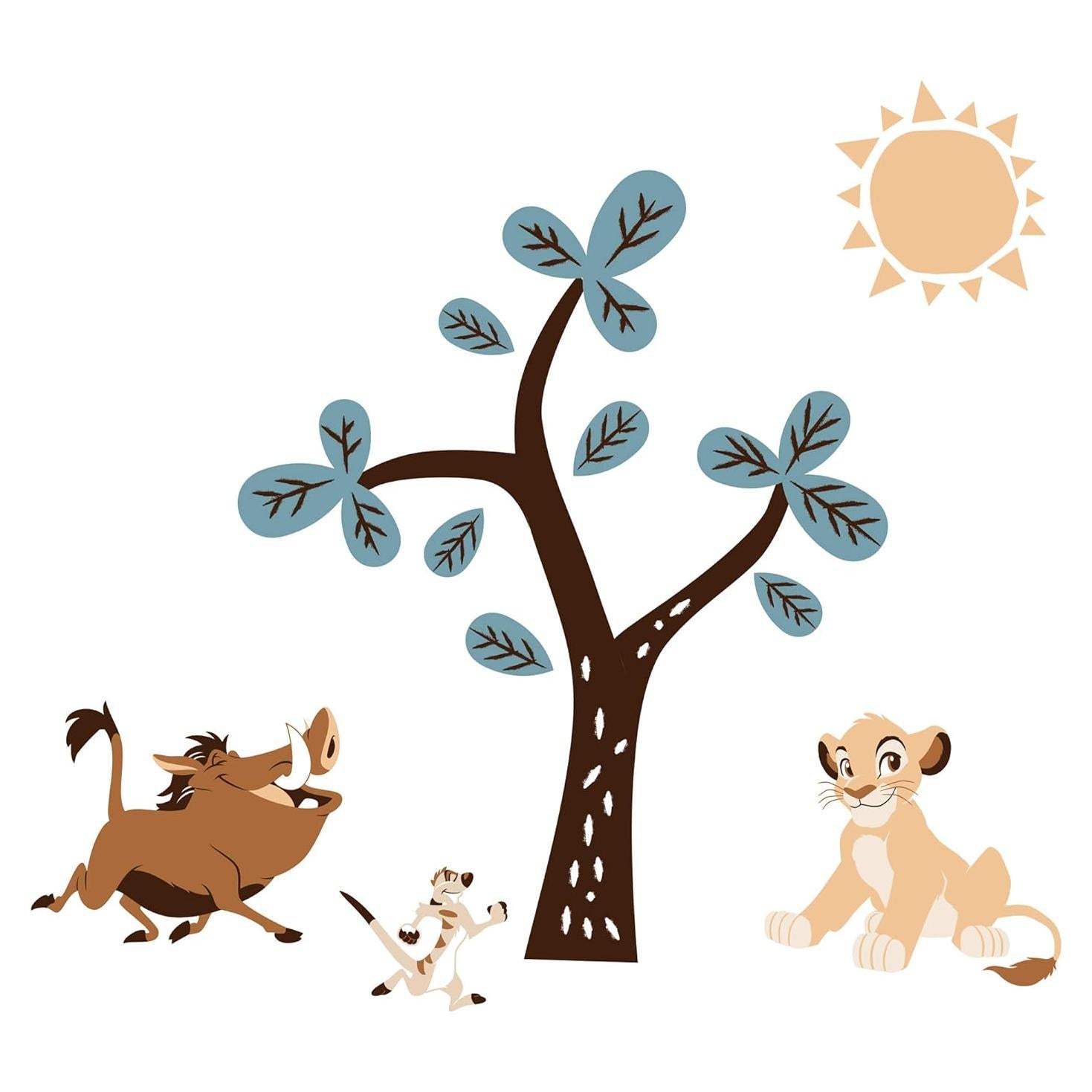 Calcomanías de Pared Aventura Rey León Lambs & Ivy