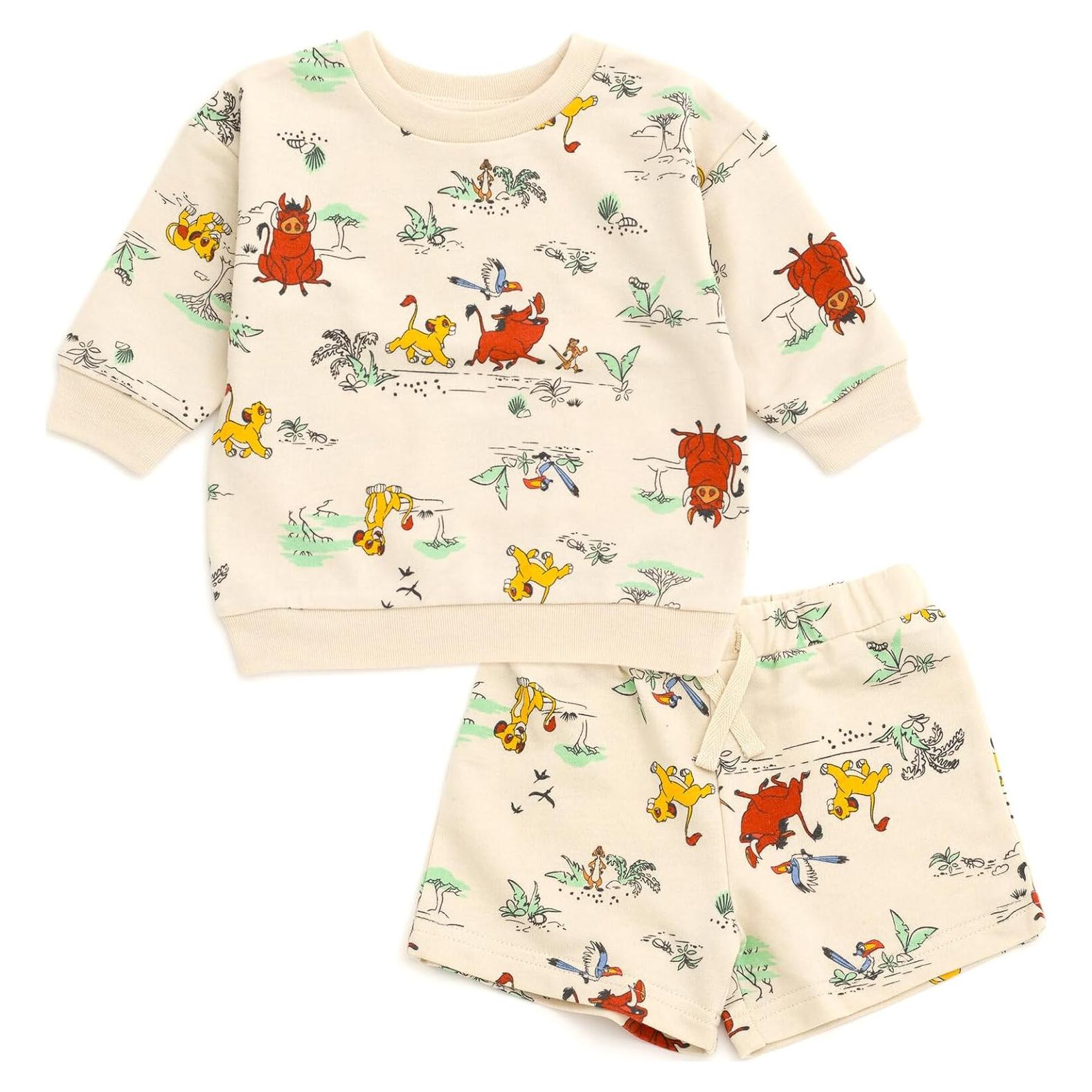 Sudadera y pantalones cortos Disney Mickey Mouse 6-9 meses