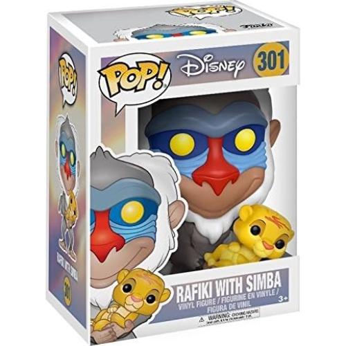Figura Funko Pop Rafiki con Simba El Rey León 9,53 cm