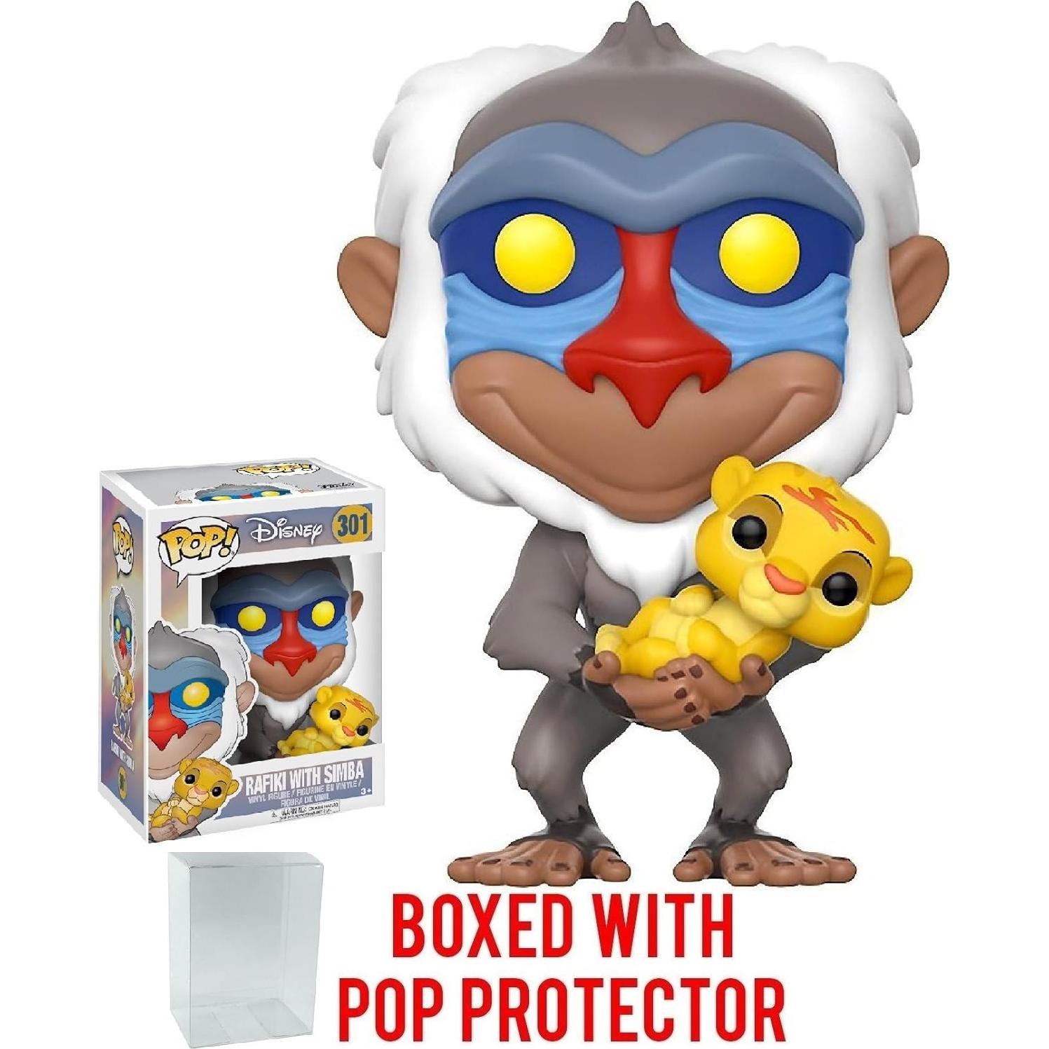 Figura Funko Pop Rafiki con Simba El Rey León 9,53 cm