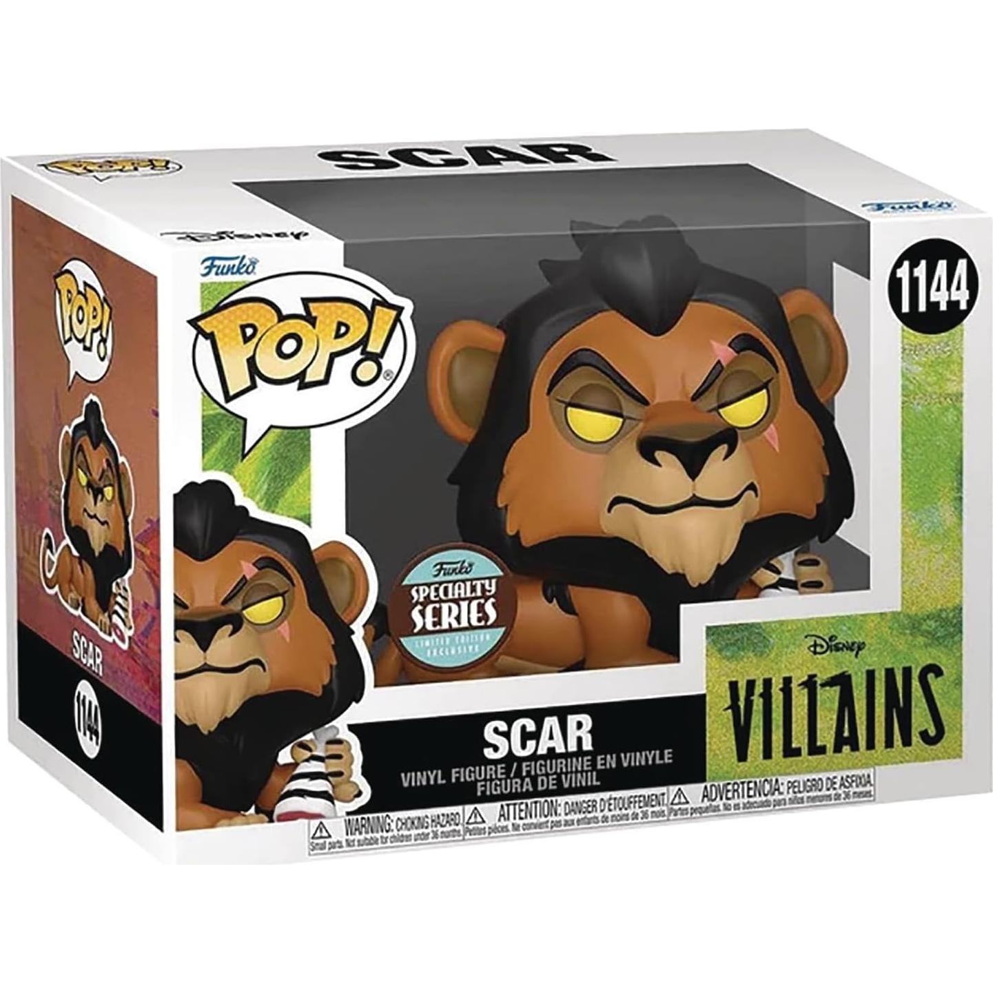 Funko Pop! Disney Villanos Scar con Carne 9,53 cm