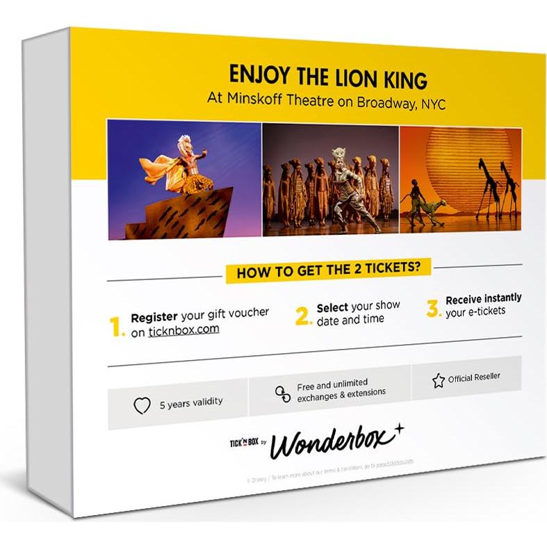 Wonderbox - Regalo Experiencia El Rey León - 2 Entradas