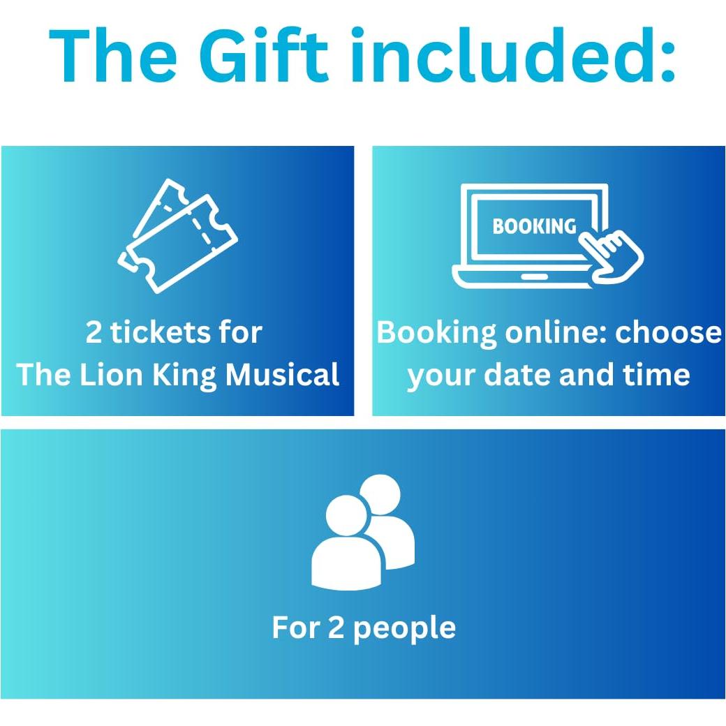 Wonderbox - Regalo Experiencia El Rey León - 2 Entradas