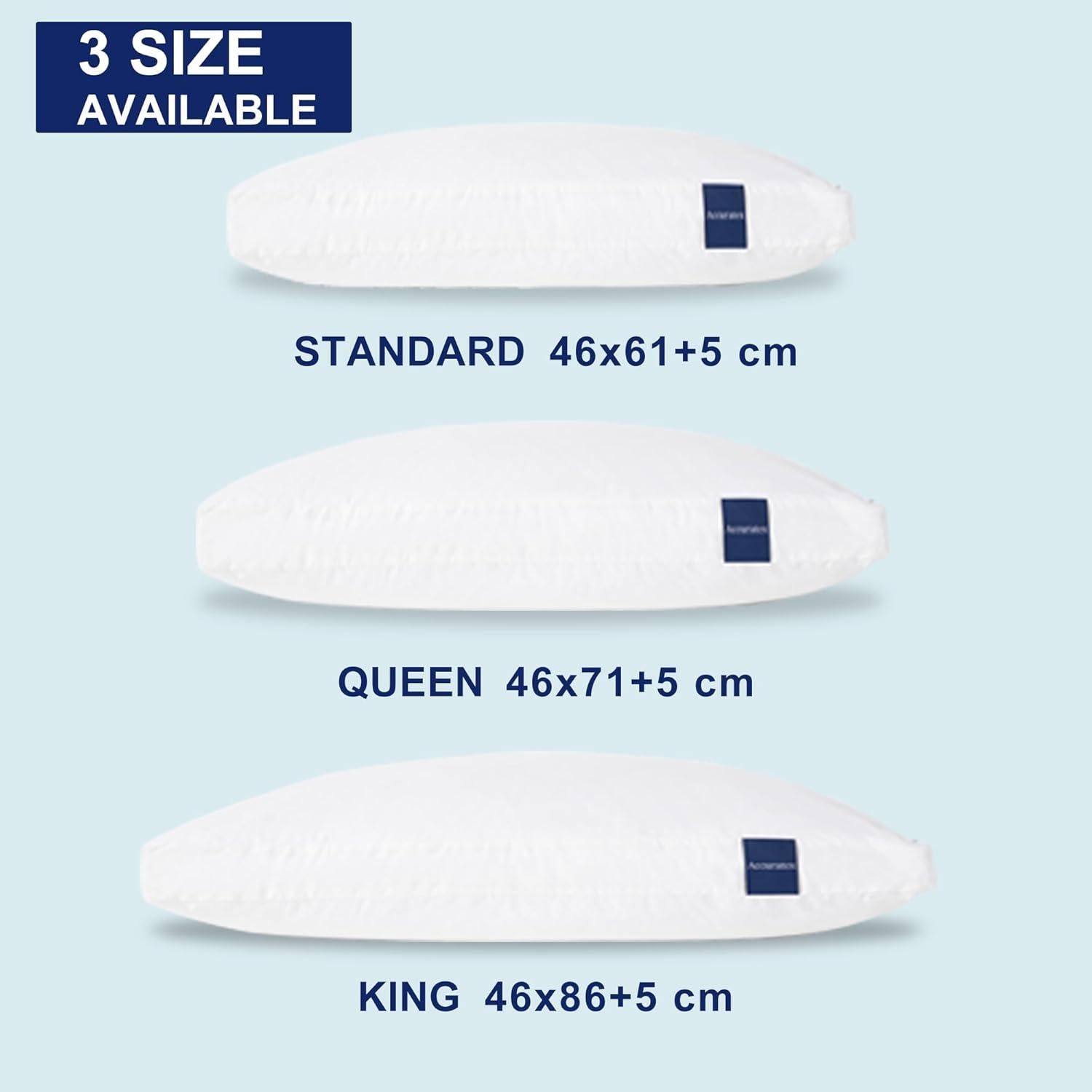 Almohadas King ACCURATEX Híbridas Espuma Viscoelástica 2 Pzas