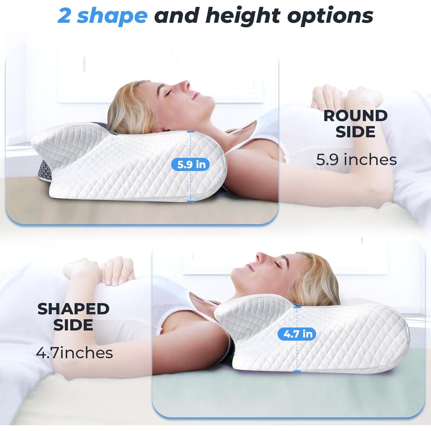 Almohada Cervical Ergonomica SAHEYER Espuma Viscoelástica