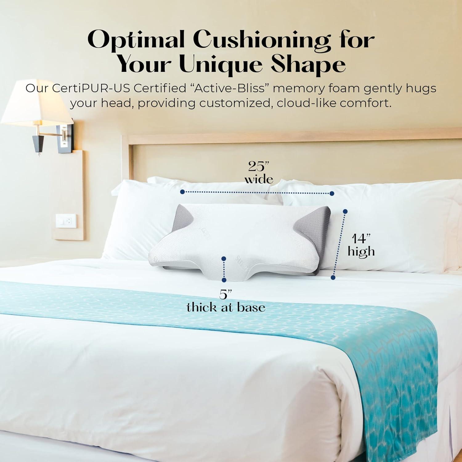 Almohada de Contorno SUTERA Dream Deep Espuma Memoria 64.5x37cm