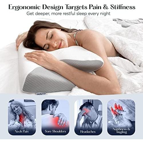 Almohada de Contorno SUTERA Dream Deep Espuma Memoria 64.5x37cm