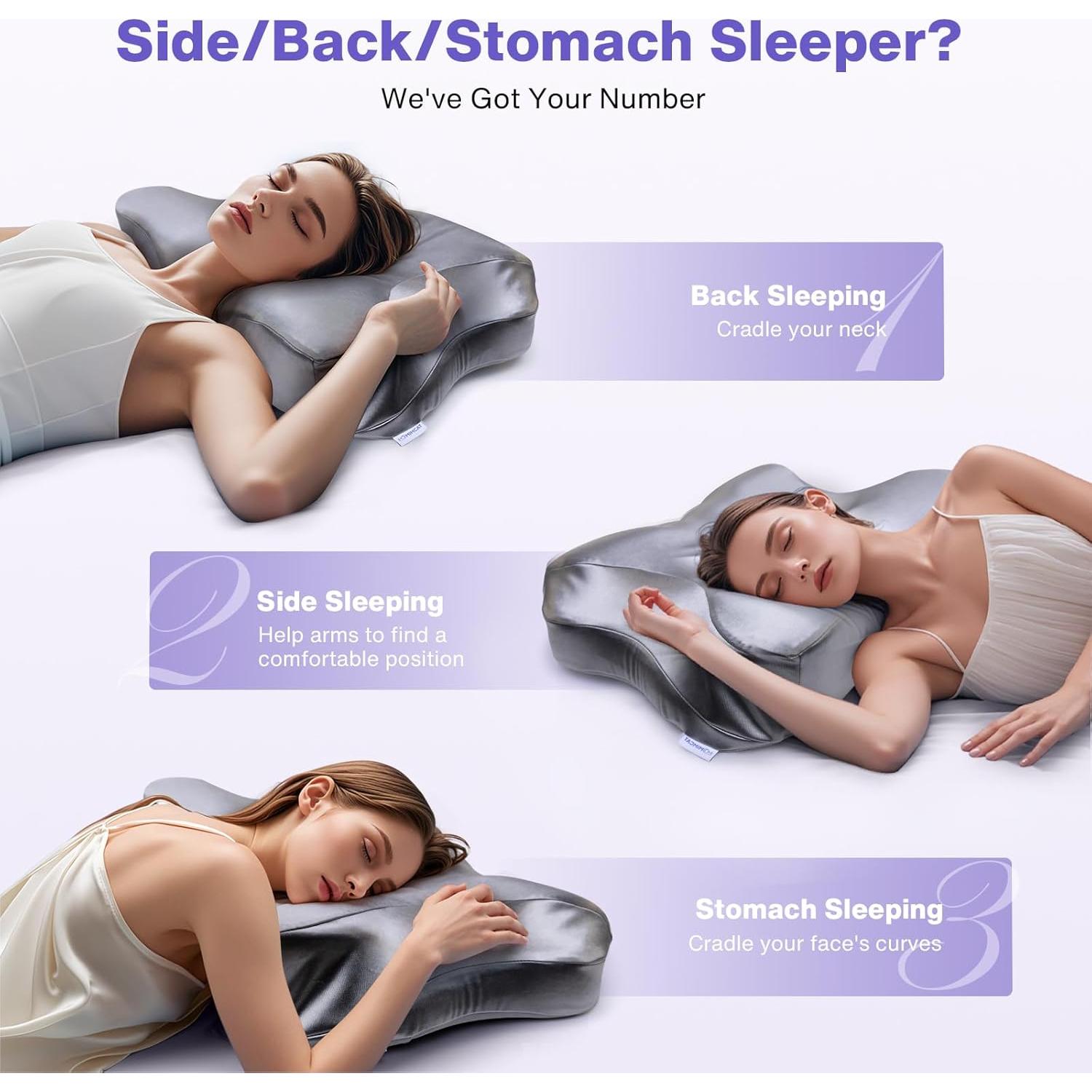 Almohada Cervical MIMCAT Refrigerante Espuma de Memoria 35.6x62.7cm