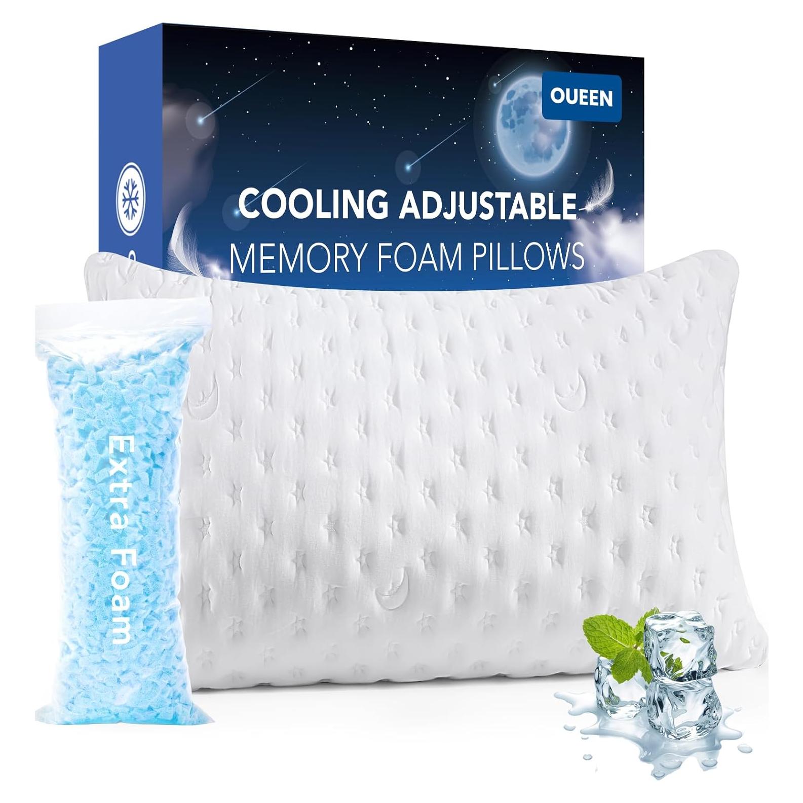 Almohada Enfriadora Ajustable Kucey Queen Espuma Viscoelástica