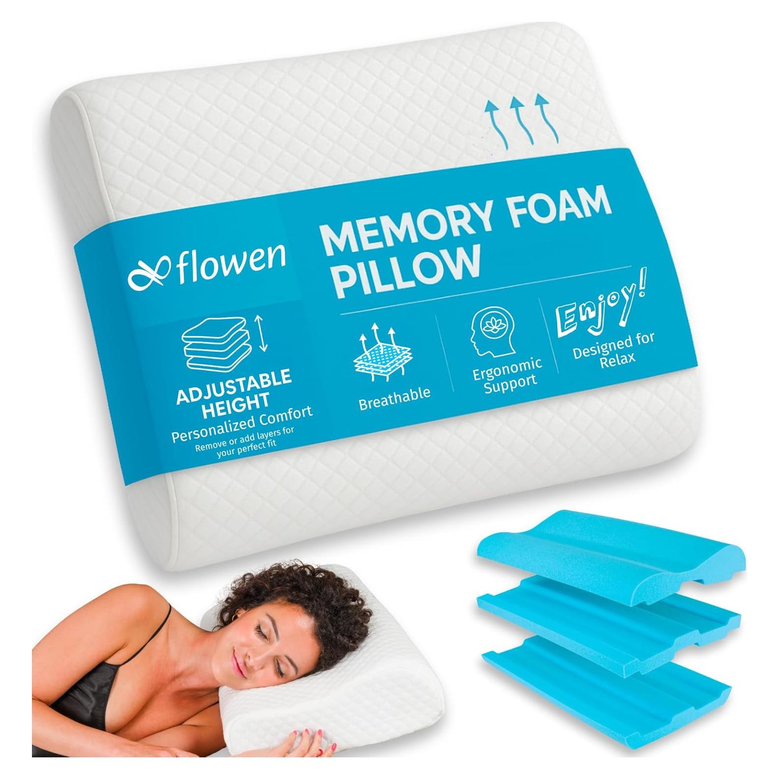 Almohada Cervical Ortopédica Flowen 60x35 cm Ajustable