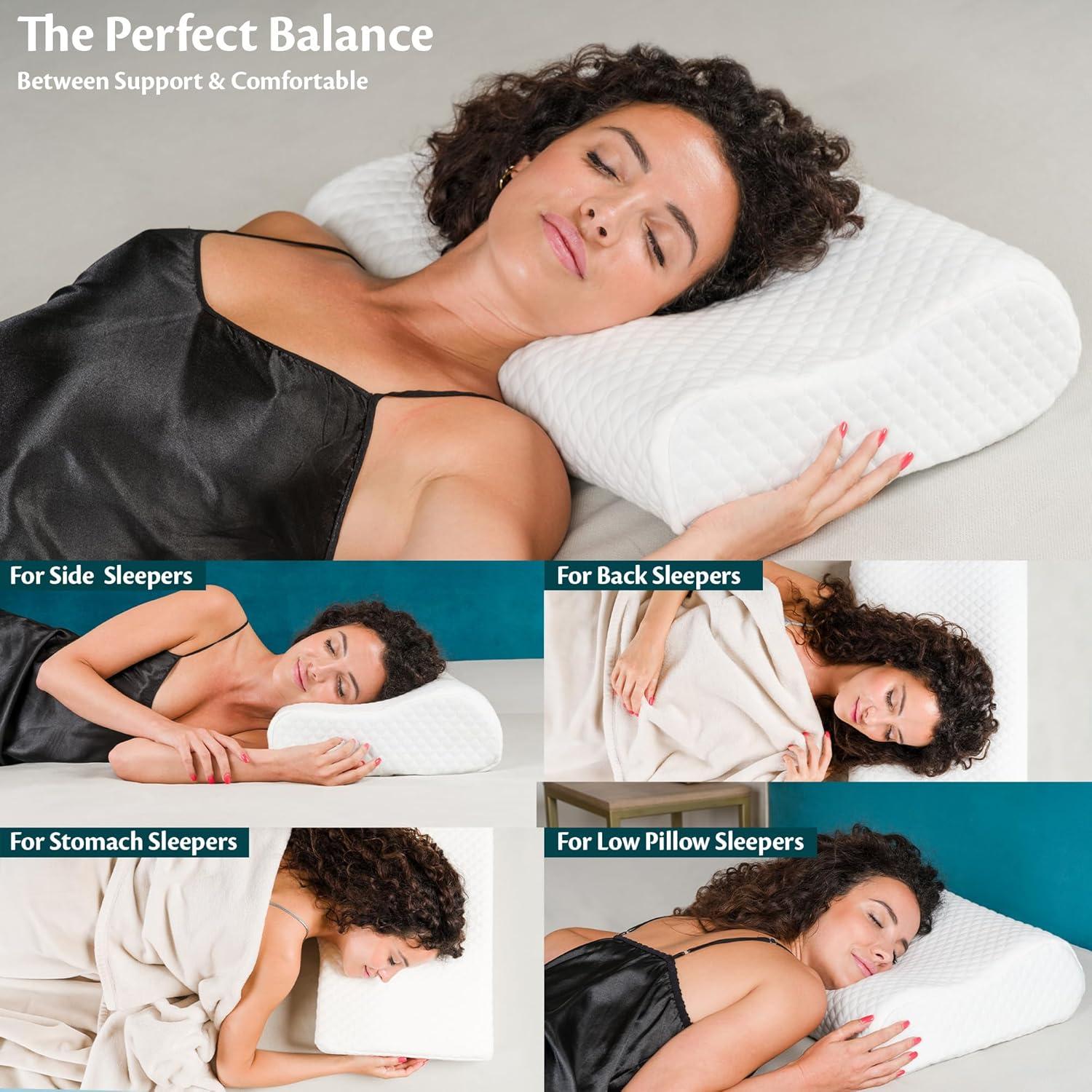 Almohada Cervical Ortopédica Flowen 60x35 cm Ajustable