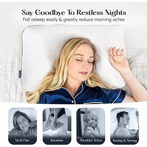 Almohada de Espuma de Memoria SUTERA Lavanda Zen 40,6 cm