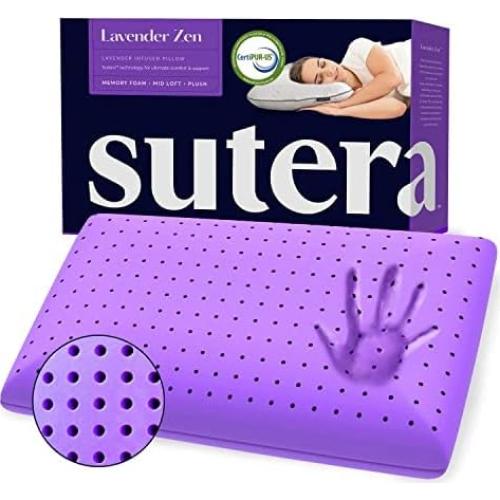 Almohada de Espuma de Memoria SUTERA Lavanda Zen 40,6 cm
