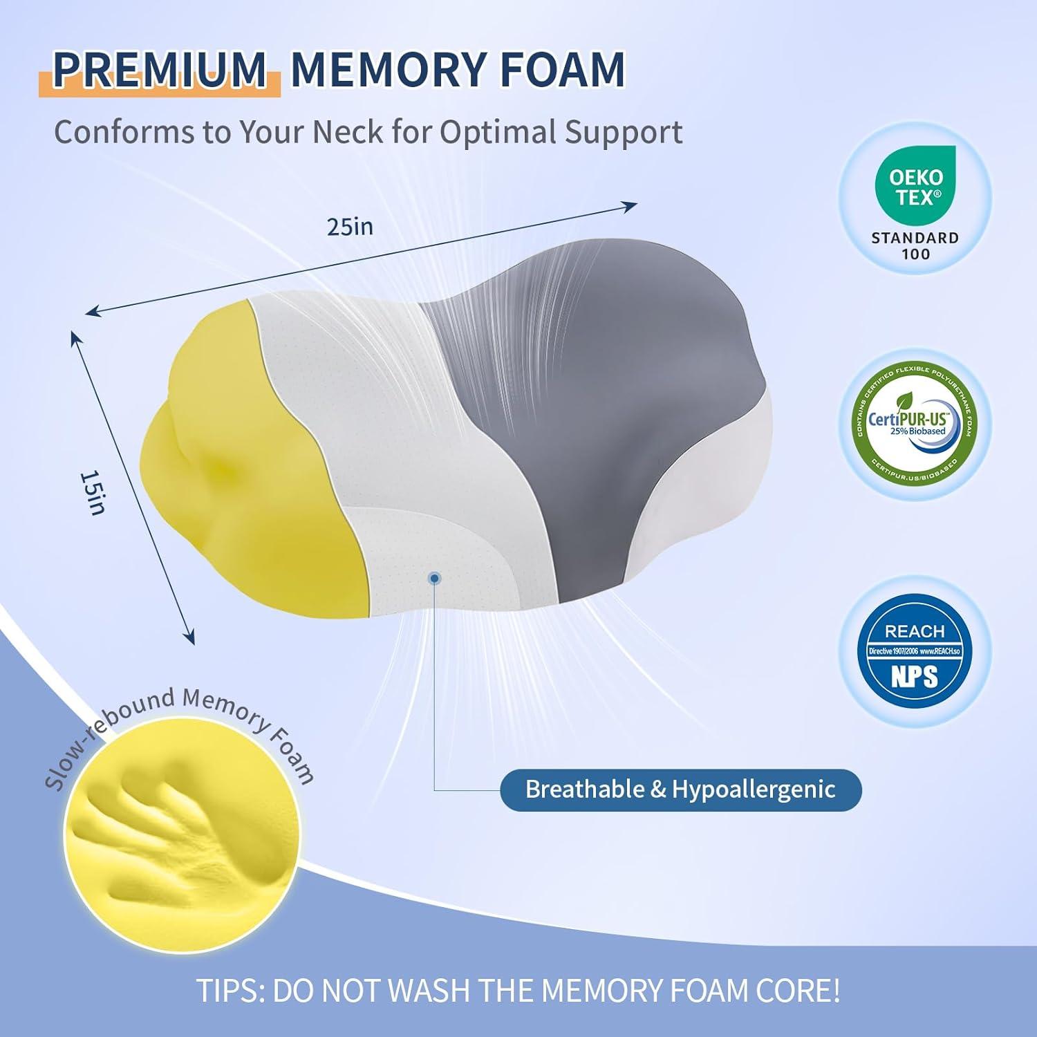 Almohada Cervical Warmstar YWZ002 Ergonómica con Enfriamiento