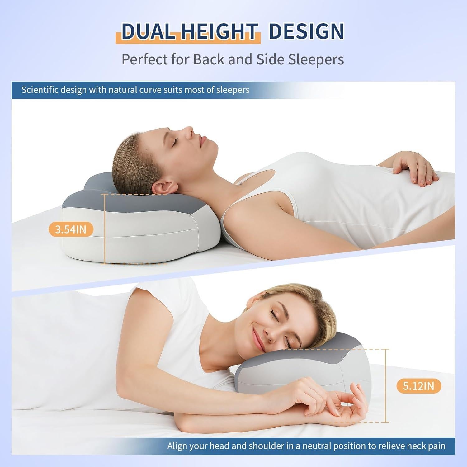 Almohada Cervical Warmstar YWZ002 Ergonómica con Enfriamiento