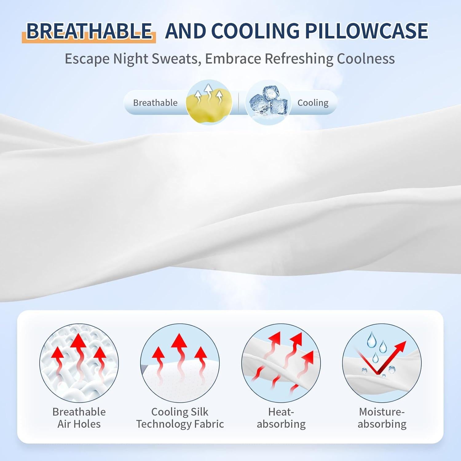 Almohada Cervical Warmstar YWZ002 Ergonómica con Enfriamiento