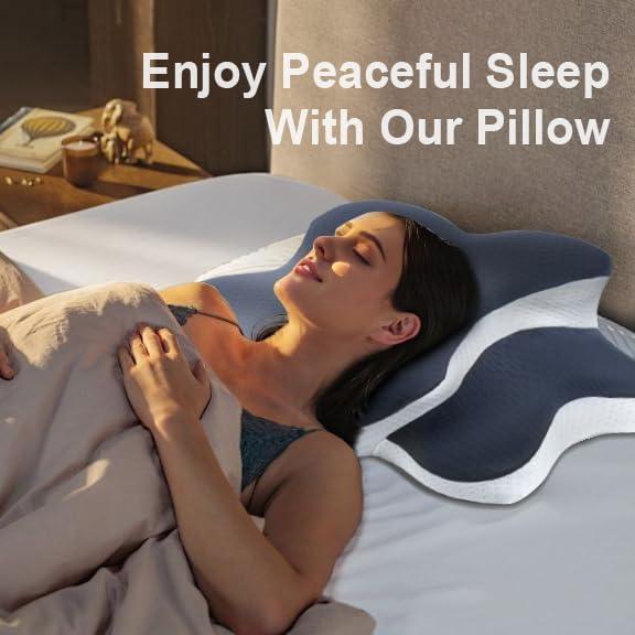 Almohada Ortopédica WENGTY Espuma Memoria 62.5x37 cm Gris