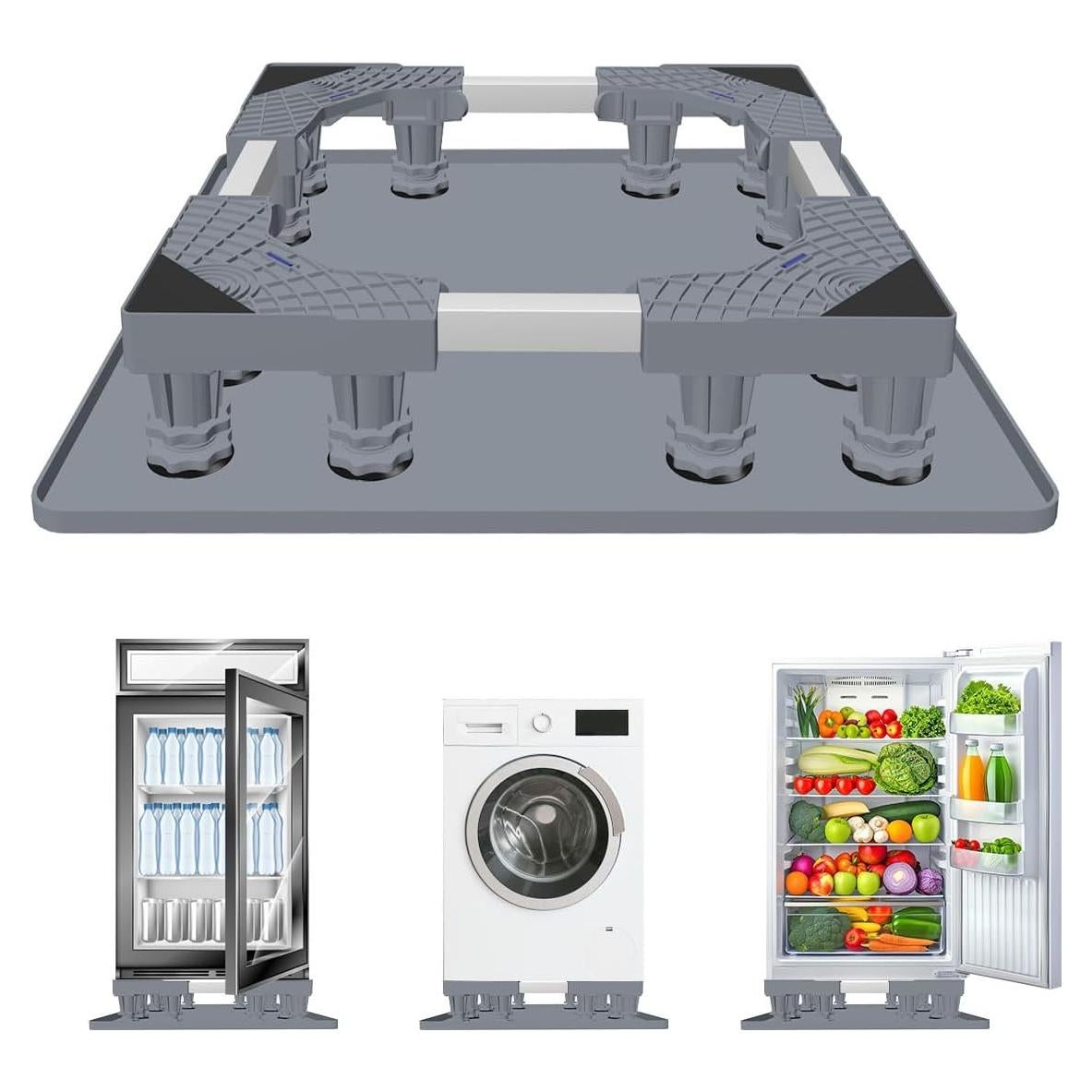 Soporte Ajustable para Mini Nevera KUPAO con Bandeja de Silicona